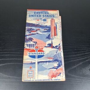 Vintage Road Map - 1964 Standard Oil‎ - Eastern United States Road Map